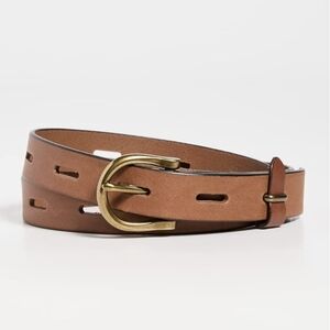 Madewell Backcountry Italian Leather Belt English Saddle Size Medium